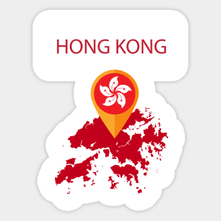 Hong Kong t-shirt gift Sticker